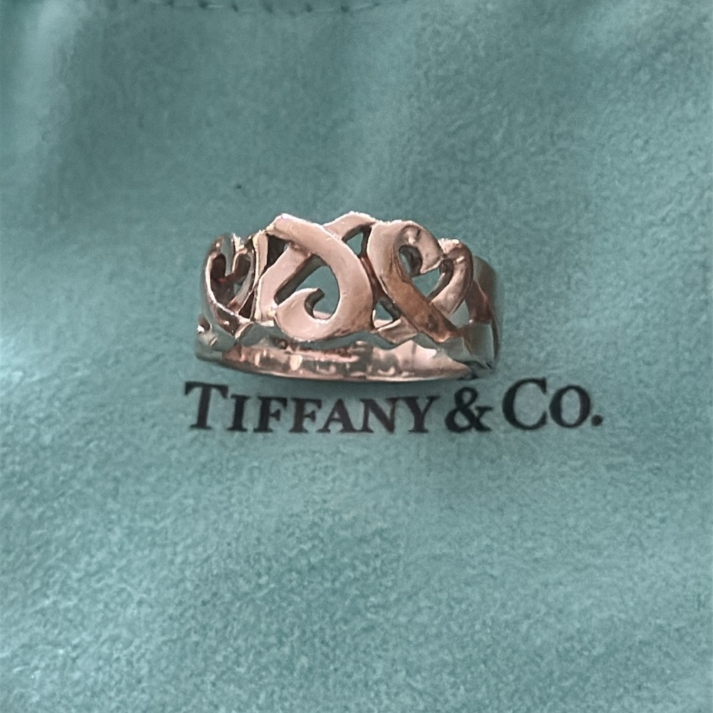 🔹Authentic Tiffany & Co. Paloma Picasso Triple Heart Ring 🔷 - Picture 7 of 7